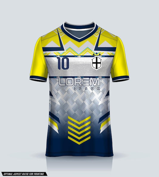 Soccer jersey design for sublimation