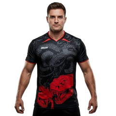 Next Print Soccer Jersey Design with Snake and Sponsor Logo