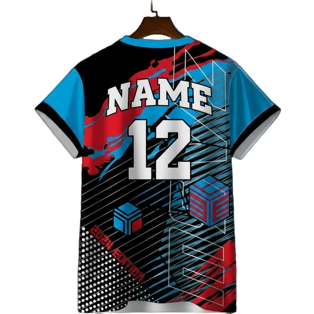 Next Print Customised Soccer,Cricket ,Football T-Shirt Jersey With Name and Number Print.