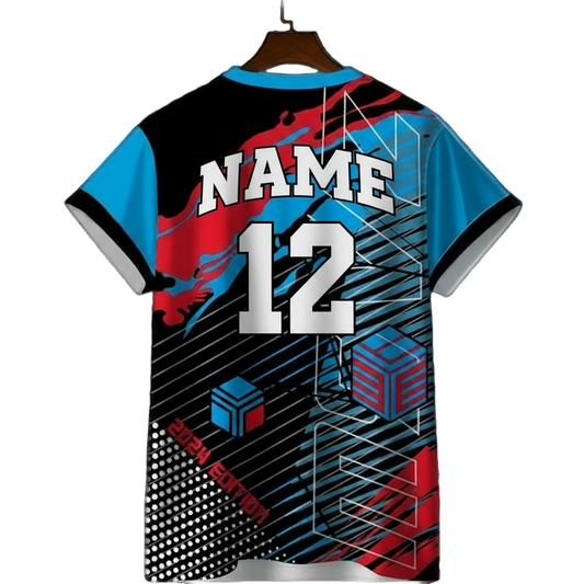 Next Print Customised Soccer,Cricket ,Football T-Shirt Jersey With Name and Number Print.