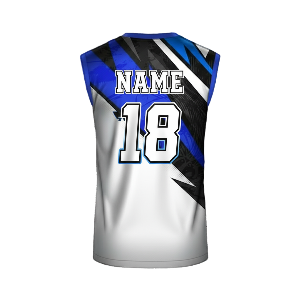 Customised Sport Jersey basketball vollyball gaming with name and number print.