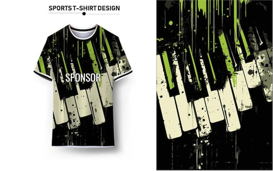 Sports jersey and background Design