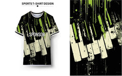 Sports jersey and background Design