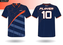 Sports Jersey template for team uniforms