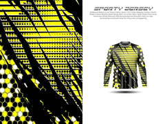 Next Print Sporty Jersey Long Sleeve Geometri Abstrack Grunge Printed.