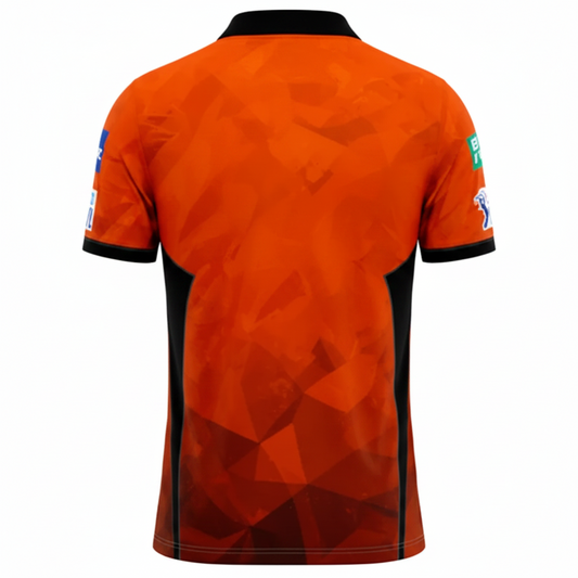 Next print Sunrisers Hyderabad (SRH) Orange Cricket Jersey – Custom Name & Number | IPL Fan Jersey India