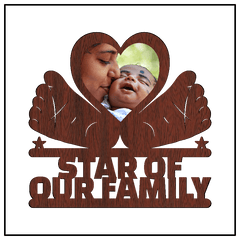 Star Of Our Family Wall Frame - Next Print