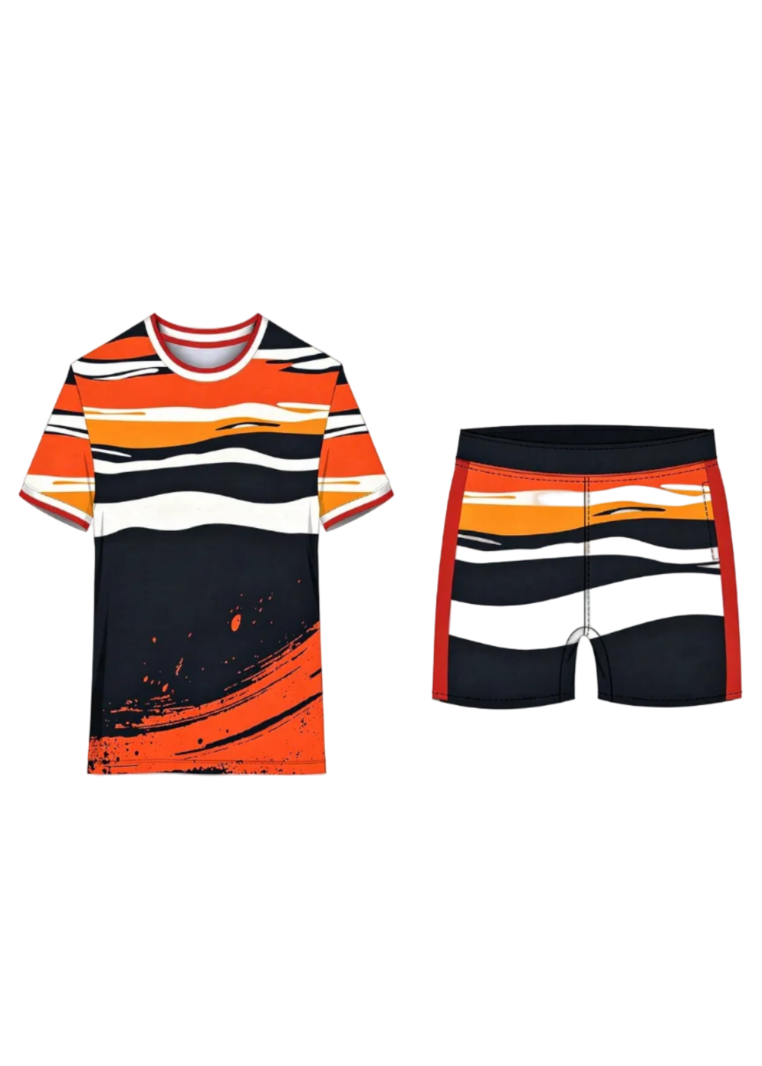 Personalized cricket uniform with name and number printing
