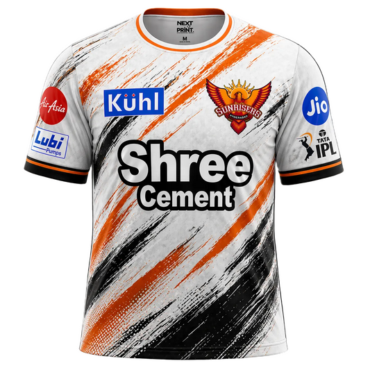 Next print Sunrisers Hyderabad Jersey – Orange Black IPL Style Custom Cricket Jersey with Name & Number | NextPrint India