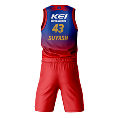 Suyash Prabhudessai RCB Basketball Jersey With Shorts RCBBJS11