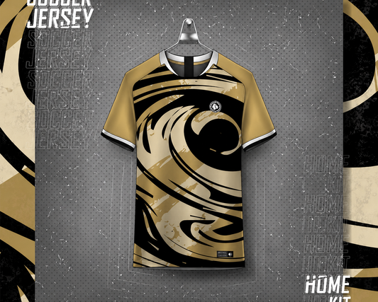 Personalized team jersey blue design front and back view