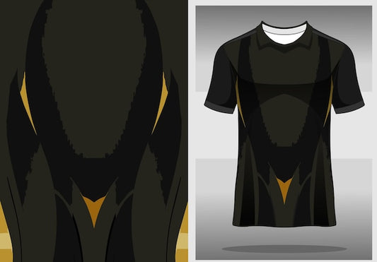 textured mockup jersey template design