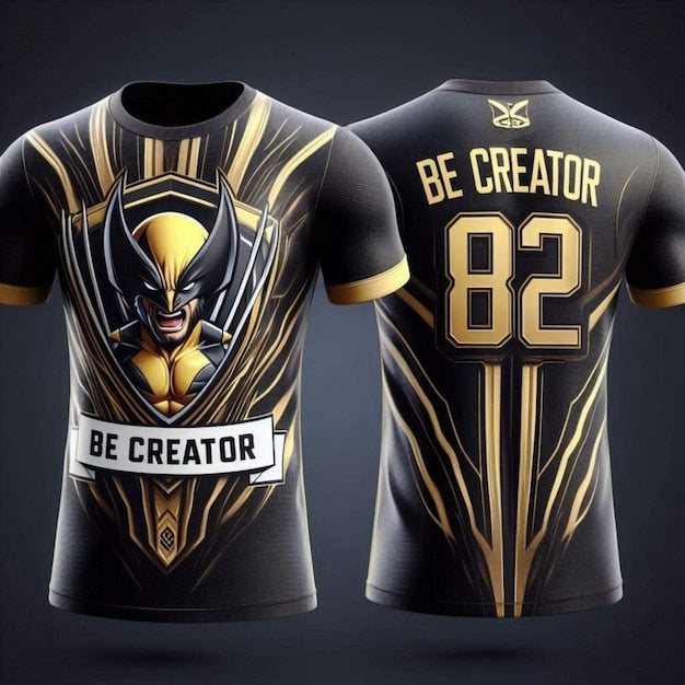 two jerseys of the same name superhero are shown