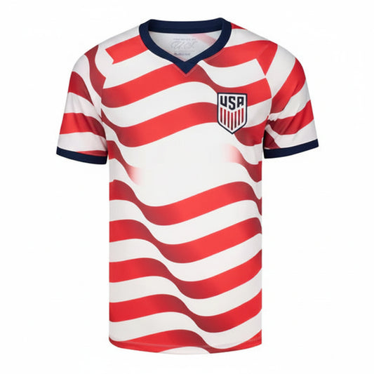 USA inspired football fan jersey front view