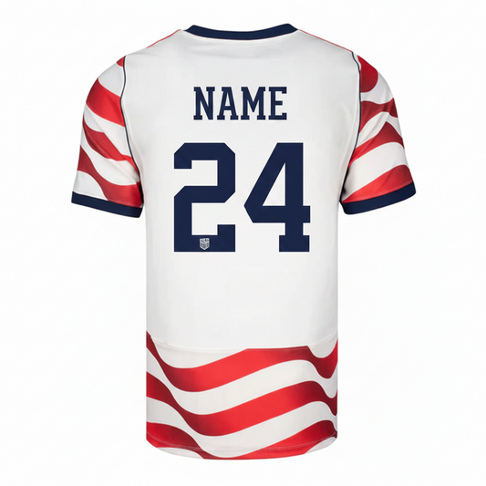 Custom USA style football jersey with personalized name and number