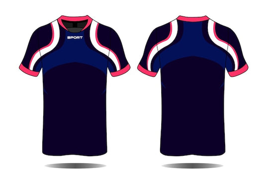 Next Print vector sports t-shirt design textile template