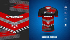 Vector vector soccer jersey design for sublimation or sports tshirt design for cricket football