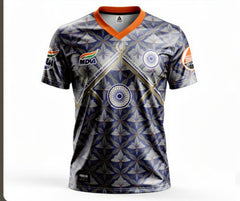 Veer Bharat brave India courage tricolor graphic jersey