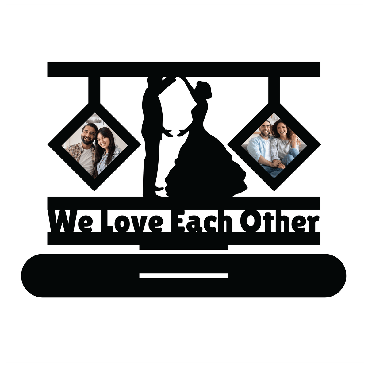 WE LOVE EACH OTHER DOUBLE IMAGE STAND FRAME - Next Print