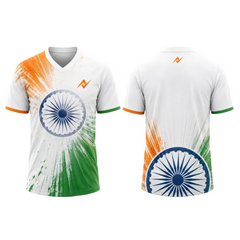 White Saffron Green Freedom Burst Jersey side angle view