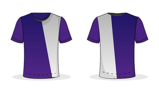 White shirt for template front and back