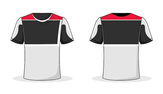 Next Print White shirt for template front and back