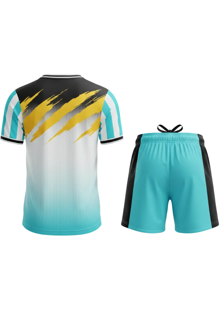 Next print White Custom Sports Jersey with Shorts – Team Kit for Cricket & Football
