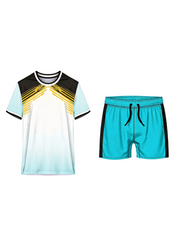 Next print White Custom Sports Jersey with Shorts – Team Kit for Cricket & Football