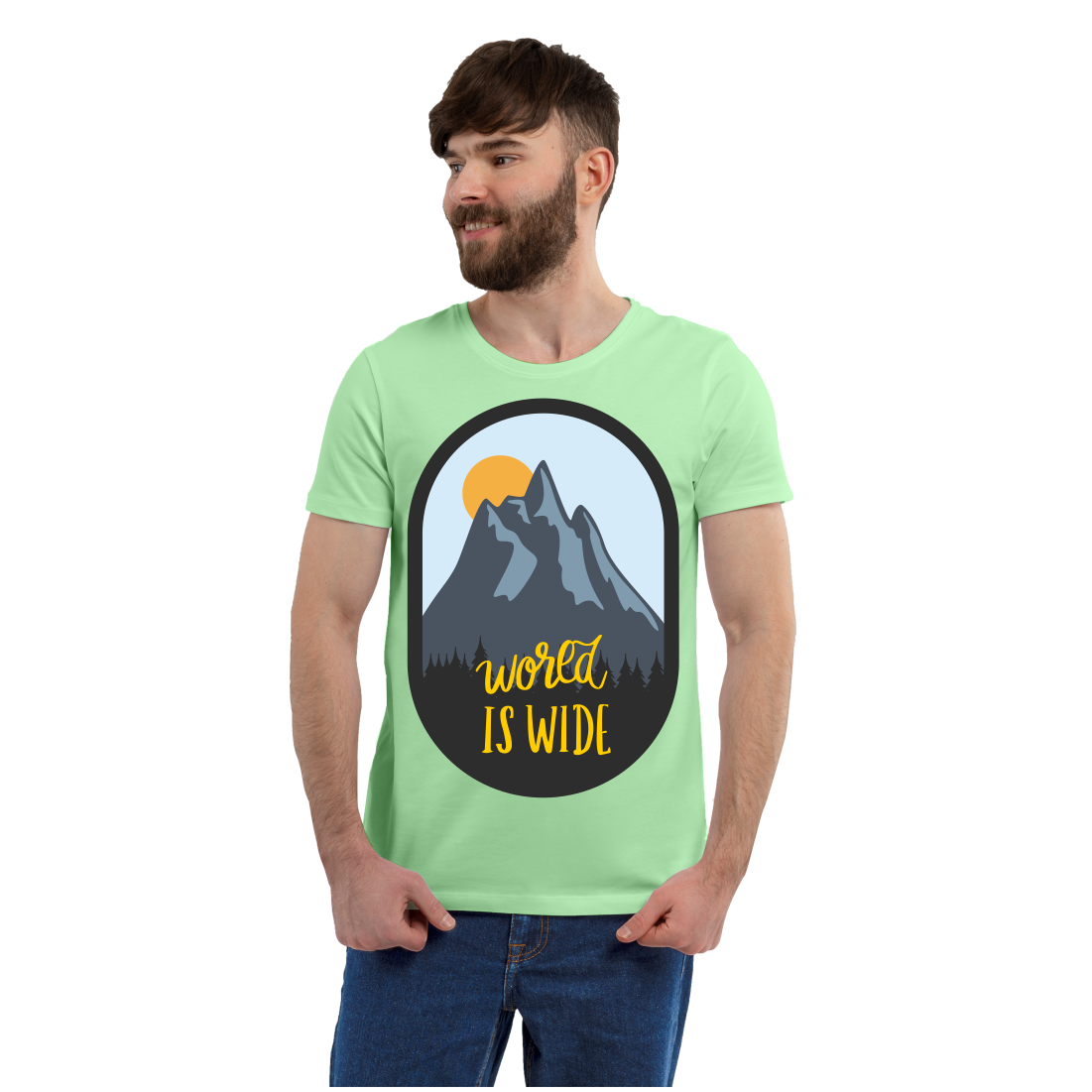 WORLD IS WIDE PRINTED T-SHIRTS