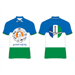 YSRCP ALL OVER PRINTED T-SHIRT.