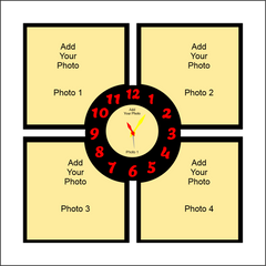 SQUARE SHAPED WALL CLOCK WITH YOUR IMAGES