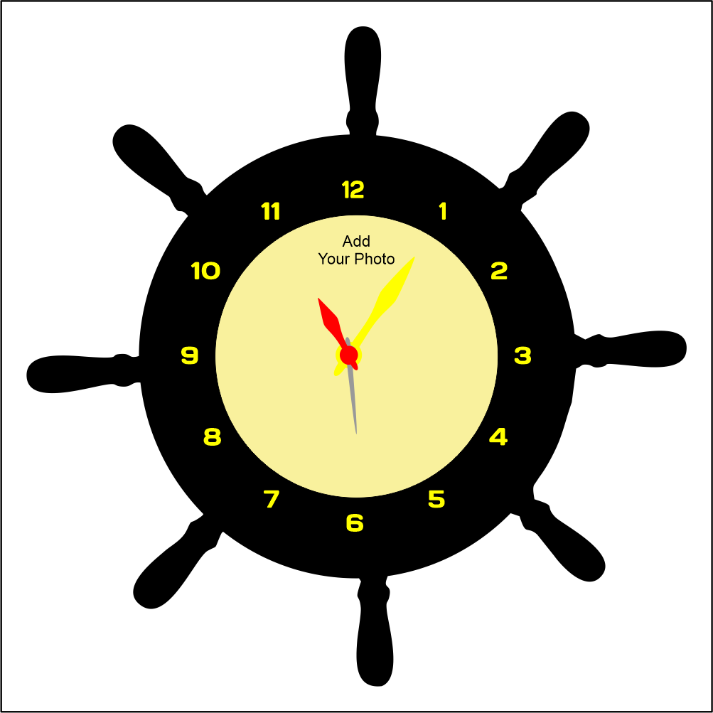 Round Star Wall Clock