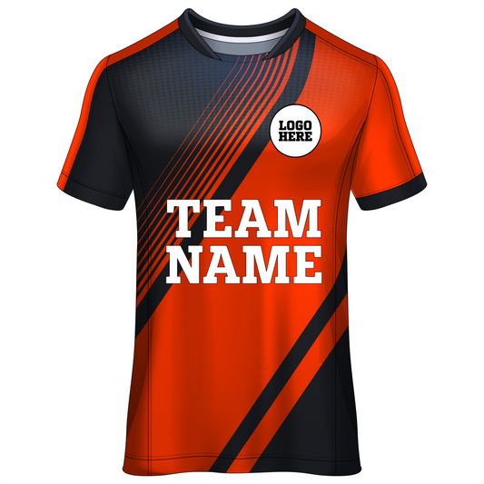 All Over Printed Customized Sublimation T-Shirt Unisex Sports Jersey Player Name & Number, Team Name And Logo.1520458220