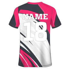 NEXT PRINT Customised Sublimation All Over Printed T-Shirt Unisex Football Sports Jersey Player Name, Player Number,Team Name And Logo. 1739962703