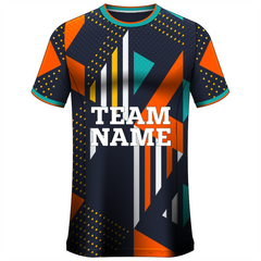 NEXT PRINT All Over Printed Customized Sublimation T-Shirt Unisex Sports Jersey Player Name & Number, Team Name .1827834800