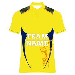 Chennai Super Kings Cricket Jersey Player Name & Number, Team Name And Logo.NP030000