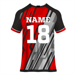 NEXT PRINT All Over Printed Customized Sublimation T-Shirt Unisex Sports Jersey Player Name & Number, Team Name.2017001522