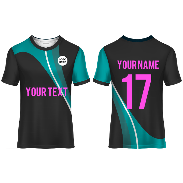 All Over Printed Customized Sublimation T-Shirt Unisex Sports Jersey Player Name & Number, Team Name And Logo. 1927807751