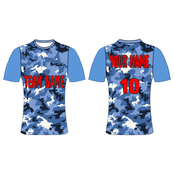 NEXT PRINT All Over Printed Customized Sublimation T-Shirt Unisex Sports Jersey Player Name & Number, Team Name.NP00800127