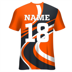 NEXT PRINT Customized Sublimation Printed T-Shirt Unisex Sports Jersey Player Name & Number, Team Name.2076679870