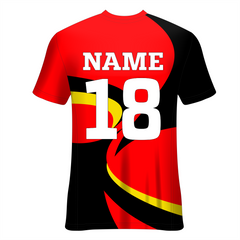 NEXT PRINT Customized Sublimation Printed T-Shirt Unisex Sports Jersey Player Name & Number, Team Name.2076679876