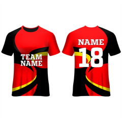 NEXT PRINT Customized Sublimation Printed T-Shirt Unisex Sports Jersey Player Name & Number, Team Name.2076679876