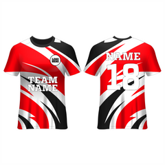 All Over Printed Customized Sublimation T-Shirt Unisex Sports Jersey Player Name & Number, Team Name And Logo. 2080352218