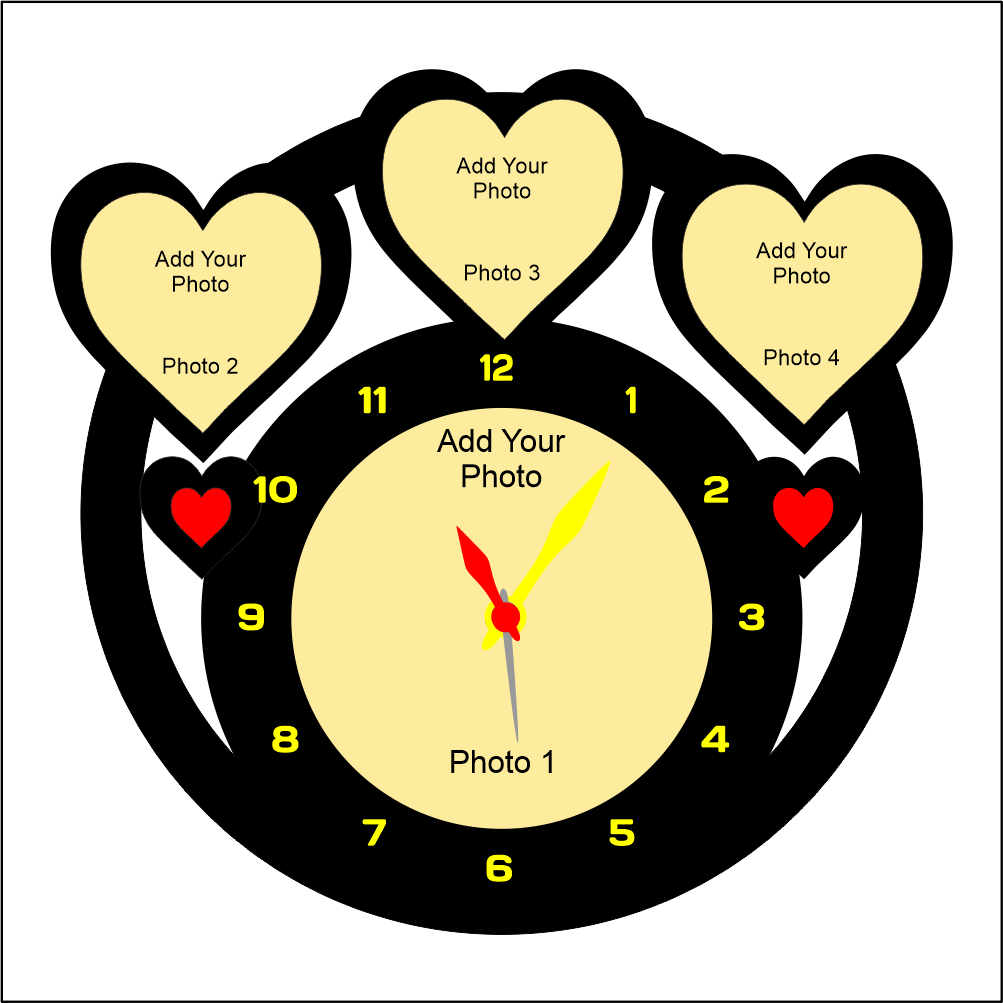 Shield Shape Wall Clock