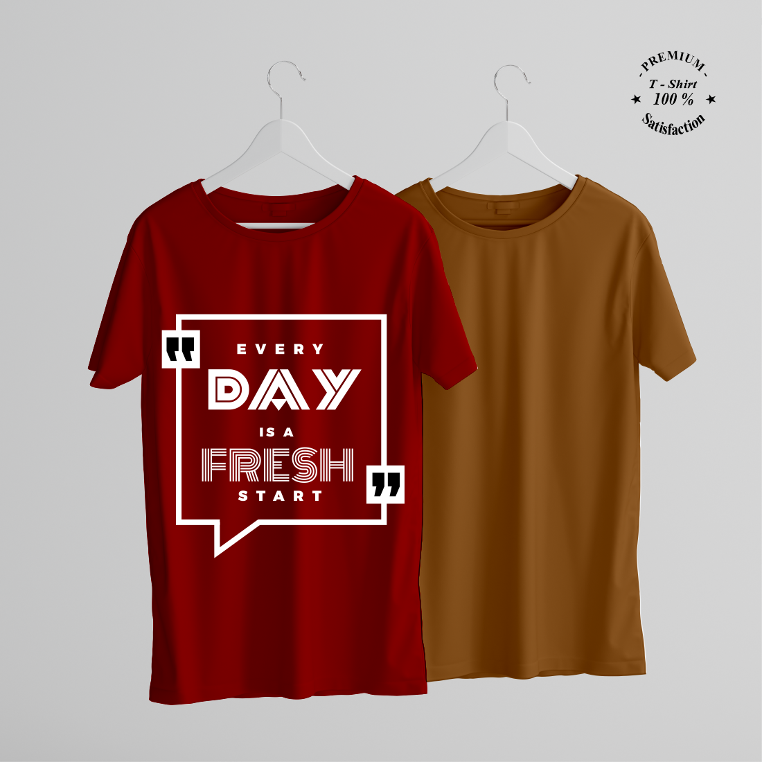 EVERYDAY IS A FRESH START PRINTED T-SHIRTS