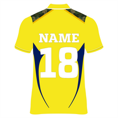 Chennai Super Kings Cricket Jersey Player Name & Number, Team Name And Logo.NP030000