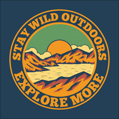 STAY WILD OUTDOORS EXPLORE MORE TRAVEL PRINTED T-SHIRTS