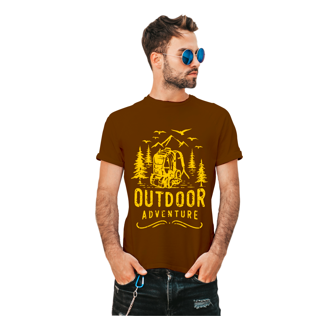 OUT DOOR ADVENTURE PRINTED T-SHIRTS