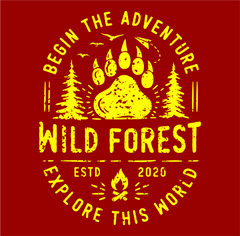 WILD FOREST THE NATURE PRINTED T-SHIRTS