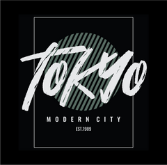 TOKYO CITY NAME PRINTED T-SHIRTS